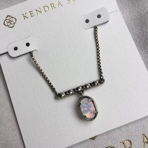 NWT Kendra Scott Antique Silver Fischer Necklace